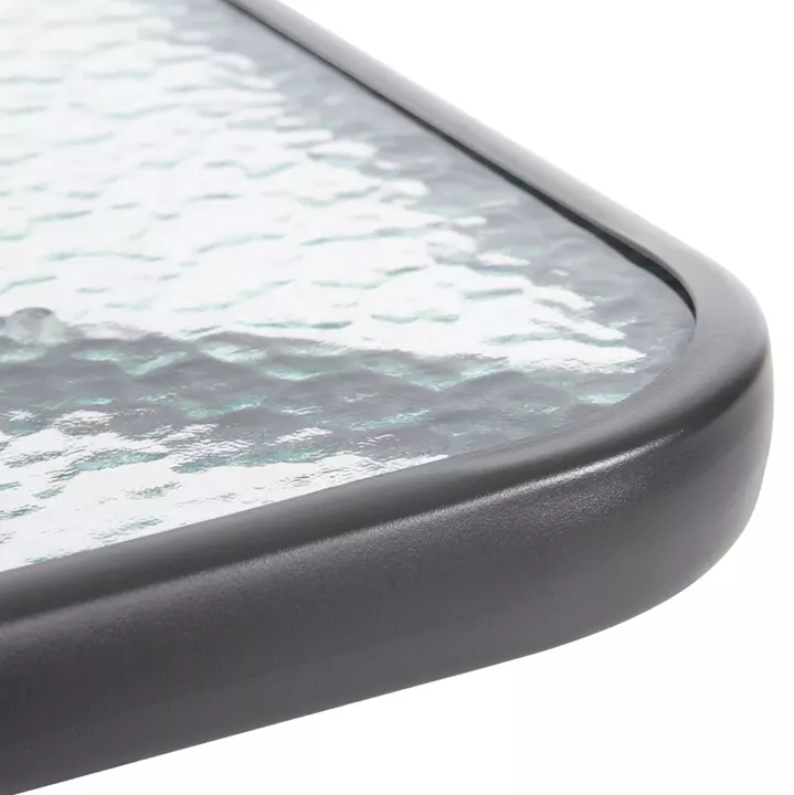 ΣΕΤ ΤΡΑΠΕΖΑΡΙΑΣ 3ΤΜΧ FIGO HM10730.01-- 2 ΚΑΡΕΚΛΕΣ & ΤΕΤΡΑΓΩΝΟ ΤΡΑΠΕΖΙ 70x70εκ ΓΚΡΙ