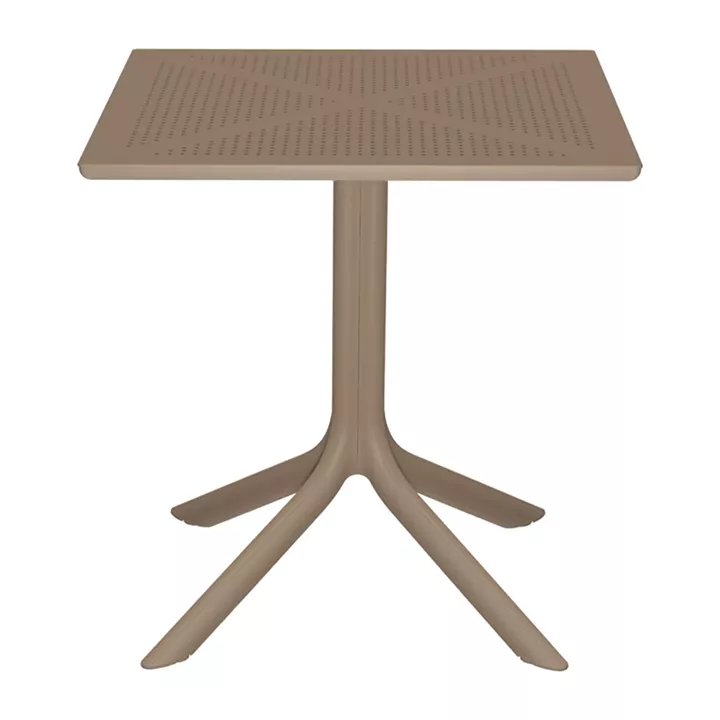 Dining table Groovy Zoi pakoworld 3 pcs cappuccino PP 60x60x76cm