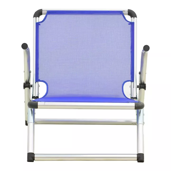 Καρεκλάκι παραλίας Plazo pakoworld αλουμίνιο-textilene σε μπλε απόχρωση 55x70x59εκ