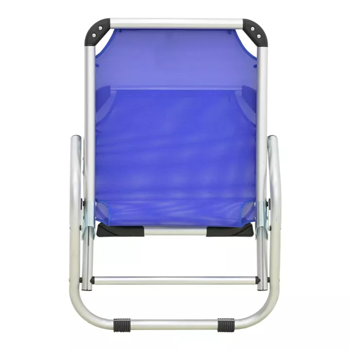 Playa pakoworld heavy duty beach chair with high back aluminum-textilene in blue shade 54x72x63cm