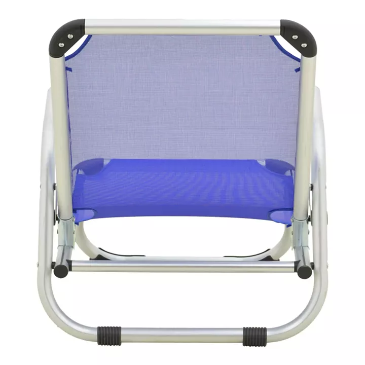 Playa pakoworld heavy duty beach chair with high back aluminum-textilene in blue shade 54x72x63cm