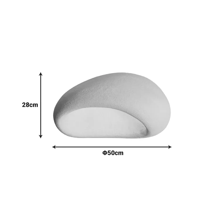 Led ceiling lamp Zulcere pakoworld E27 white ps 50x28cm