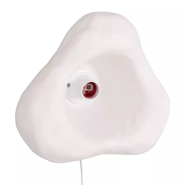 SET 3PCS WALL SCONCES LUXON HM10725.01 FIBER CEMENT IN WHITE [S-M-L]