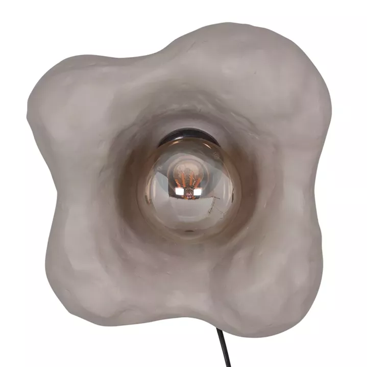 SET 3PCS WALL SCONCES LUXON HM10725.02 FIBER CEMENT IN GREY [S-M-L]