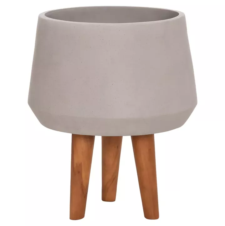 ΓΛΑΣΤΡΑ ΕΣΩΤ.ΧΩΡΟΥ QUAN HM4680.03M FIBER CEMENT ΓΚΡΙ--ΒΑΣΗ TEAK Φ35x50Υεκ