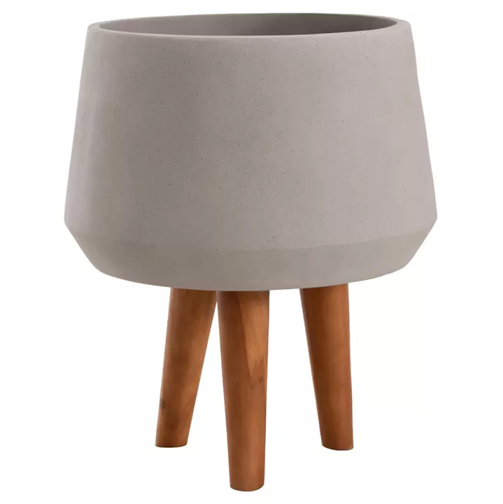 ΓΛΑΣΤΡΑ ΕΣΩΤ.ΧΩΡΟΥ QUAN HM4680.03M FIBER CEMENT ΓΚΡΙ--ΒΑΣΗ TEAK Φ35x50Υεκ