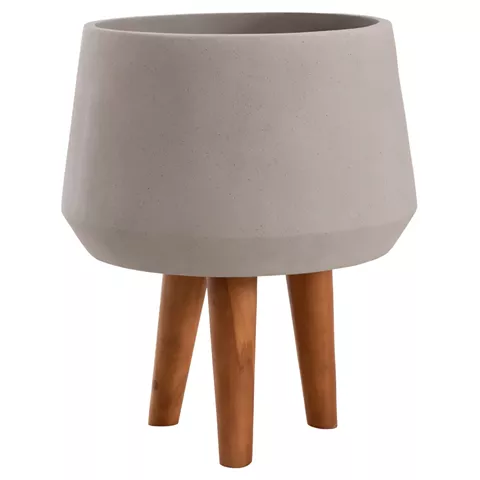 ΓΛΑΣΤΡΑ ΕΣΩΤ.ΧΩΡΟΥ QUAN HM4680.03M FIBER CEMENT ΓΚΡΙ--ΒΑΣΗ TEAK Φ35x50Υεκ