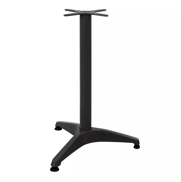 BASE FOR TABLE HM449.03 ALUMINUM IN BLACK-- CROSS 29x29cm.- LEG DIMENSIONS: 54x54x68Hcm.