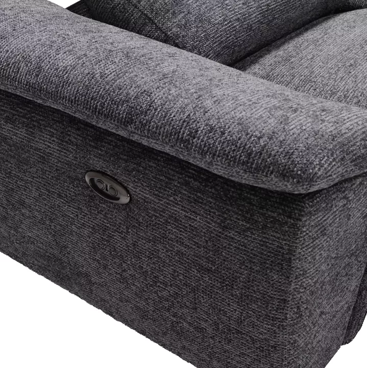 ΚΑΝΑΠΕΣ ΔΕΞΙΑ ΓΩΝΙΑ-ΑΝΑΚΛΙΣΗ & ΑΠΟΘ.ΧΩΡΟΣ-RESTRO HM3339.01R ΓΚΡΙ ΥΦΑΣΜΑ 284x224x76Υεκ