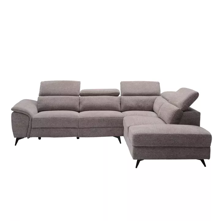 SOFA RIGHT CORNER-RECLINE & STORAGE SPACE RESTRO HM3339.02R BEIGE FABRIC 284x224x76Hcm.