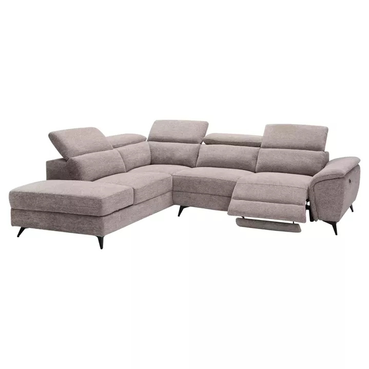 ΚΑΝΑΠΕΣ ΑΡΙΣΤΕΡΗ ΓΩΝΙΑ-ΑΝΑΚΛΙΣΗ & ΑΠΟΘ.ΧΩΡΟΣ-RESTRO HM3339.02L ΜΠΕΖ ΥΦΑΣΜΑ 284x224x76Υεκ