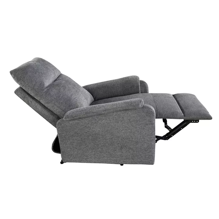 SET SOFA-RELAX ARMCHAIR SYNTHIA HM10735.03 GREY FABRIC--ELECTRIC RECLINE [L]