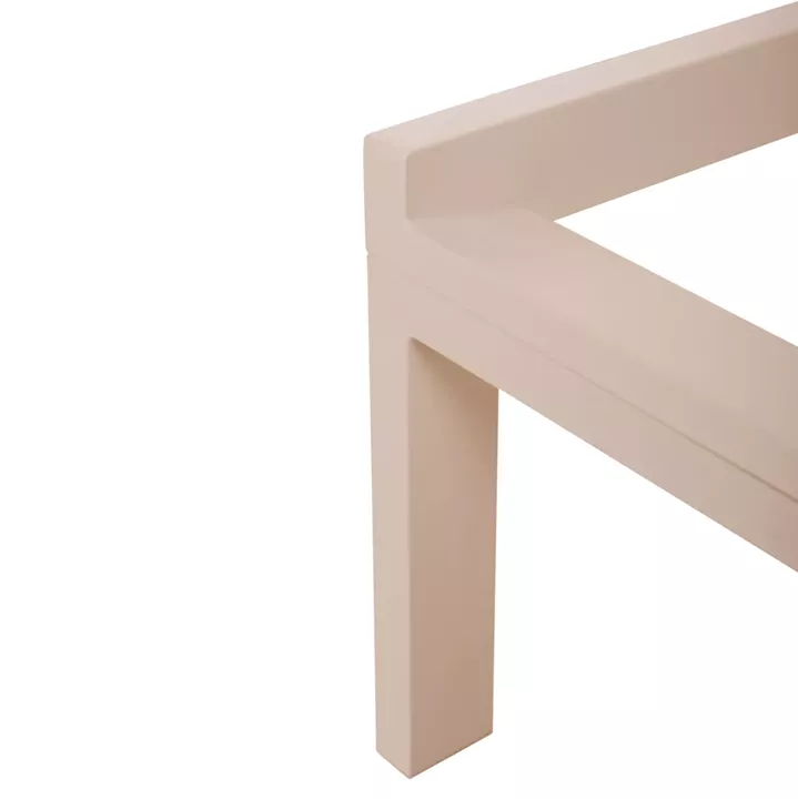 ALUMINUM SUNBED THATCHER HM5983.04 CHAMPAGNE-COLORED FRAME & TEXTILENE 196.5x64.5x92Hcm.