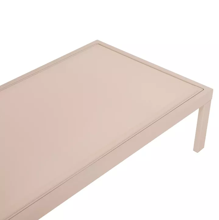 ALUMINUM SUNBED THATCHER HM5983.04 CHAMPAGNE-COLORED FRAME & TEXTILENE 196.5x64.5x92Hcm.