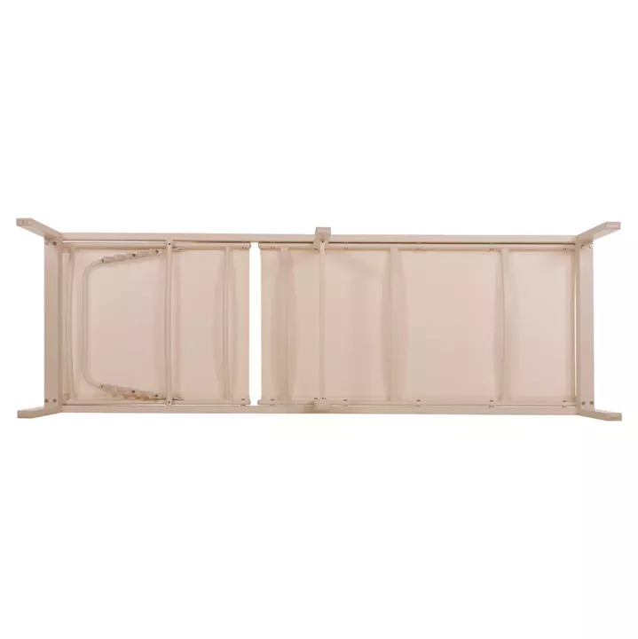 ALUMINUM SUNBED THATCHER HM5983.04 CHAMPAGNE-COLORED FRAME & TEXTILENE 196.5x64.5x92Hcm.