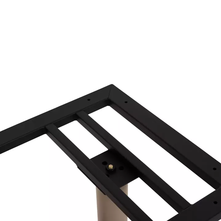 ΒΑΣΗ ΤΡΑΠΕΖΙΟΥ ΑΛΟΥΜΙΝΙΟΥ ΔΙΣΤΗΛΗ HM461.25 CAPPUCINO ΜΕ ΡΕΓΟΥΛΑΤΟΡΟΥΣ 100Χ60Χ73Υεκ.