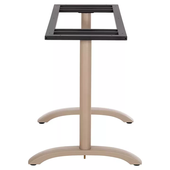 ΒΑΣΗ ΤΡΑΠΕΖΙΟΥ ΑΛΟΥΜΙΝΙΟΥ ΔΙΣΤΗΛΗ HM461.25 CAPPUCINO ΜΕ ΡΕΓΟΥΛΑΤΟΡΟΥΣ 100Χ60Χ73Υεκ.