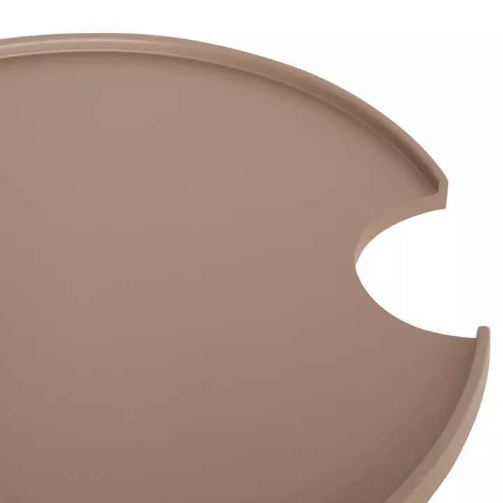 OUTDOOR ROUND COFFEE TABLE TEROC HM6434.03 ALUMINUM IN CAPPUCCINO Φ70x44Hcm