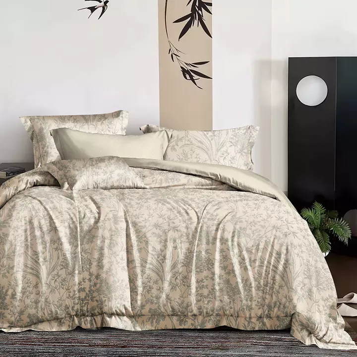 Beauty Home Σετ σεντόνια υπέρδιπλα με λάστιχο Memories Art 12678 165x200+30 Μπεζ