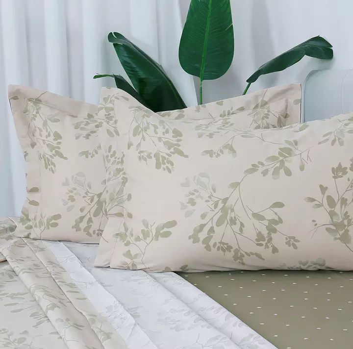 Beauty Home Σετ σεντόνια υπέρδιπλα με λάστιχο Memories Art 12687 165x200+30 Μπεζ