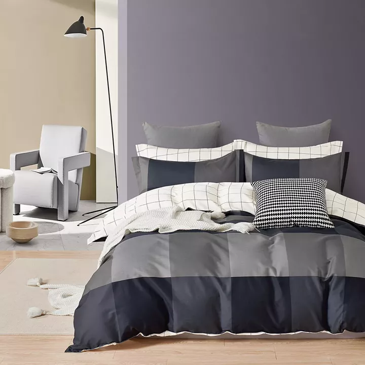 Beauty Home Σετ παπλωματοθήκη υπέρδιπλη Memories Art 12696 230x250 Ανθρακί