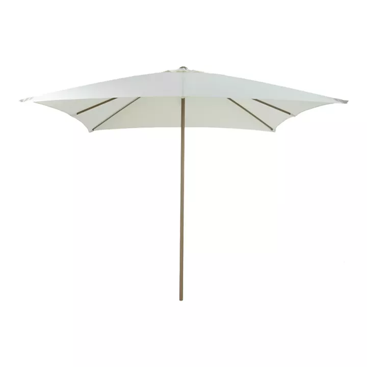Ομπρέλα επαγγελματική Solis pakoworld μέταλλο - αλουμίνιο μονοκόμματος ιστός σε λευκή-άμμου απόχρωση 250x250x235εκ