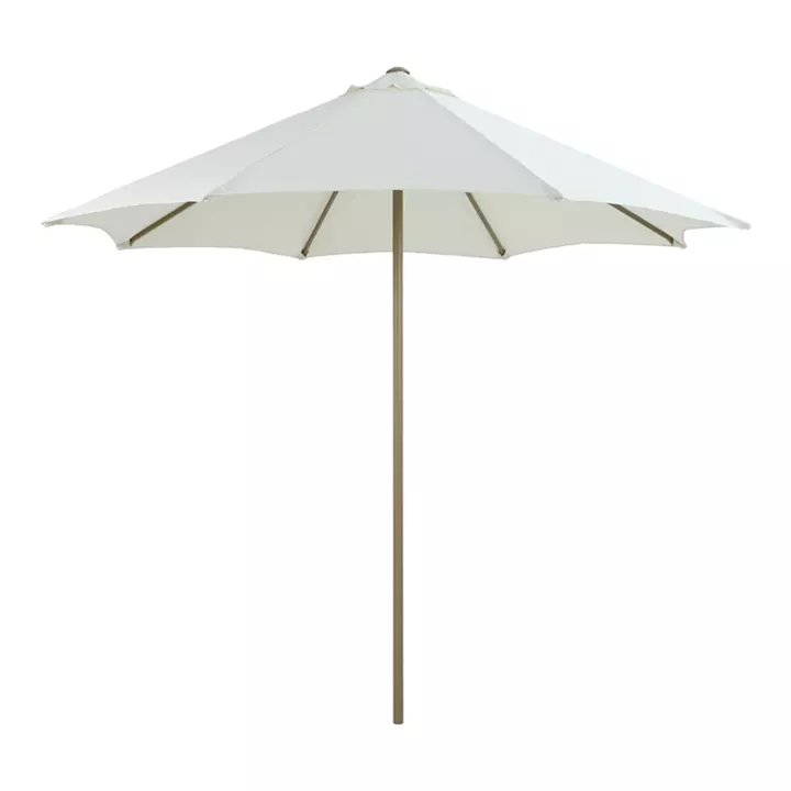 Ομπρέλα επαγγελματική Mawoo pakoworld μέταλλο- μονοκόμματος ιστός σε λευκή-άμμου απόχρωση Φ250x235εκ