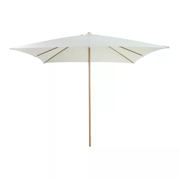 Professional umbrella Solis pakoworld metal - aluminum one-piece pole in natural finish-cream shade 250x250x235cm