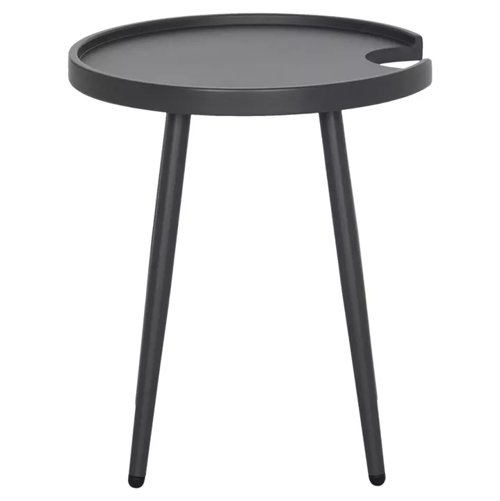 ΤΡΑΠΕΖΙ ΒΟΗΘΗΤΙΚΟ ΣΤΡΟΓΓΥΛΟ ΕΞ.ΧΩΡΟΥ TEROC HM6433.01 ΑΛΟΥΜΙΝΙΟ ΓΚΡΙ Φ47x53Υεκ