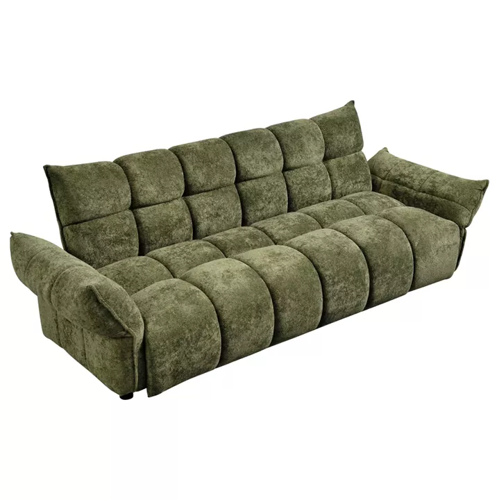 ΚΑΝΑΠΕΣ ΚΡΕΒΑΤΙ MELU HM3314.03 ΠΡΑΣΙΝΟ ΥΦΑΣΜΑ--ΚΑΘΙΣΜΑ POCKET SPRINGS 240-250x90x85Υεκ