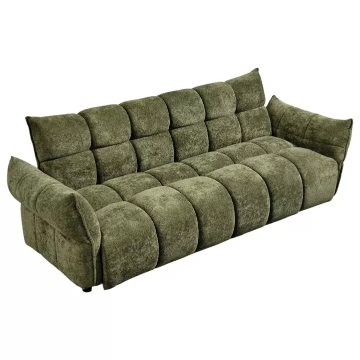 ΚΑΝΑΠΕΣ ΚΡΕΒΑΤΙ MELU HM3314.03 ΠΡΑΣΙΝΟ ΥΦΑΣΜΑ--ΚΑΘΙΣΜΑ POCKET SPRINGS 240-250x90x85Υεκ