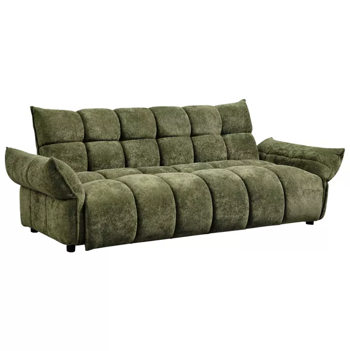 ΚΑΝΑΠΕΣ ΚΡΕΒΑΤΙ MELU HM3314.03 ΠΡΑΣΙΝΟ ΥΦΑΣΜΑ--ΚΑΘΙΣΜΑ POCKET SPRINGS 240-250x90x85Υεκ