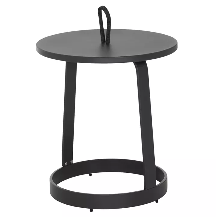 ΤΡΑΠΕΖΙ ΒΟΗΘΗΤΙΚΟ ΕΞ.ΧΩΡΟΥ MINO HM6432.01 ΑΛΟΥΜΙΝΙΟ & ΣΧΟΙΝΙ ΓΚΡΙ Φ47x53Υεκ