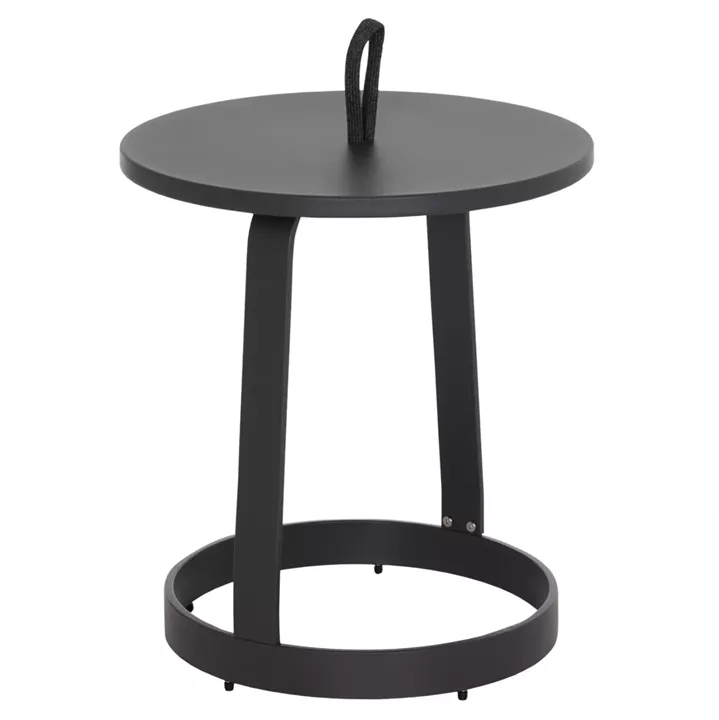 ΤΡΑΠΕΖΙ ΒΟΗΘΗΤΙΚΟ ΕΞ.ΧΩΡΟΥ MINO HM6432.01 ΑΛΟΥΜΙΝΙΟ & ΣΧΟΙΝΙ ΓΚΡΙ Φ47x53Υεκ