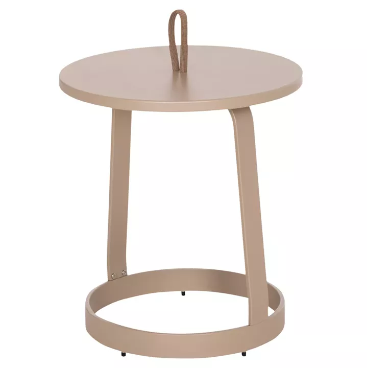 ΤΡΑΠΕΖΙ ΒΟΗΘΗΤΙΚΟ ΕΞ.ΧΩΡΟΥ MINO HM6432.03 ΑΛΟΥΜΙΝΙΟ & ΣΧΟΙΝΙ ΚΑΠΟΥΤΣΙΝΟ Φ47x53Υεκ