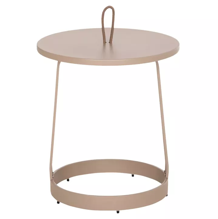 ΤΡΑΠΕΖΙ ΒΟΗΘΗΤΙΚΟ ΕΞ.ΧΩΡΟΥ MINO HM6432.03 ΑΛΟΥΜΙΝΙΟ & ΣΧΟΙΝΙ ΚΑΠΟΥΤΣΙΝΟ Φ47x53Υεκ