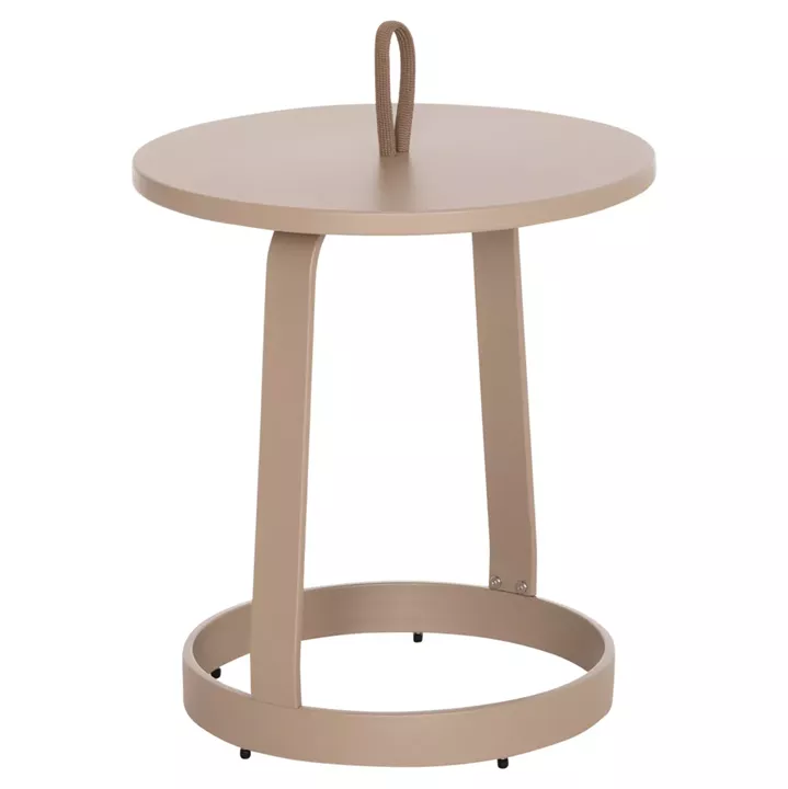 ΤΡΑΠΕΖΙ ΒΟΗΘΗΤΙΚΟ ΕΞ.ΧΩΡΟΥ MINO HM6432.03 ΑΛΟΥΜΙΝΙΟ & ΣΧΟΙΝΙ ΚΑΠΟΥΤΣΙΝΟ Φ47x53Υεκ