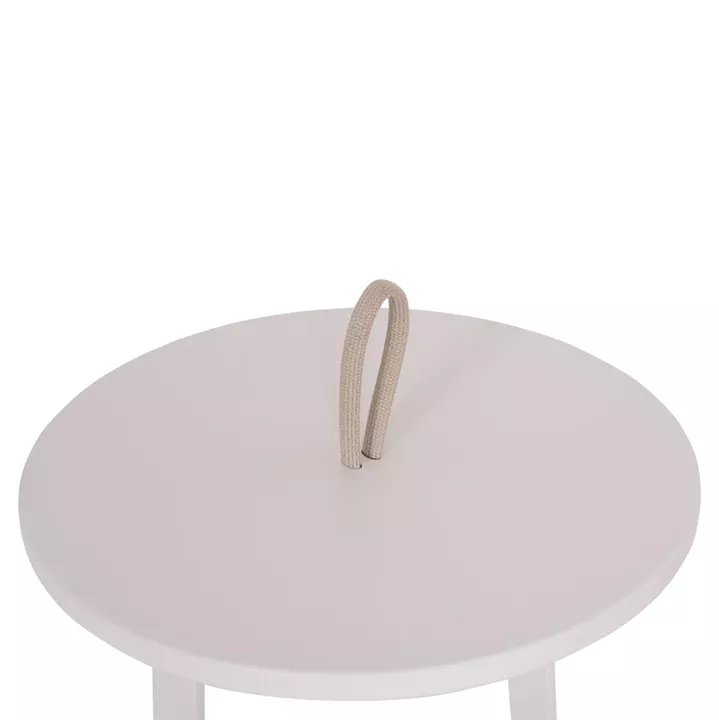 ΤΡΑΠΕΖΙ ΒΟΗΘΗΤΙΚΟ ΕΞ.ΧΩΡΟΥ MINO HM6432.02 ΑΛΟΥΜΙΝΙΟ ΛΕΥΚΟ & ΣΧΟΙΝΙ ΜΠΕΖ Φ47x53Υεκ