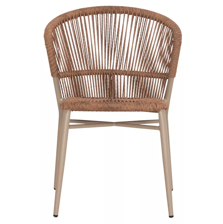 ΚΑΡΕΚΛΑ ΑΛΟΥΜΙΝΙΟΥ LYNN HM6267.03 ΚΑΠΟΥΤΣΙΝΟ ΣΚΕΛΕΤΟΣ-P.E.RATTAN ΦΥΣΙΚΟ 57x62x78Υεκ