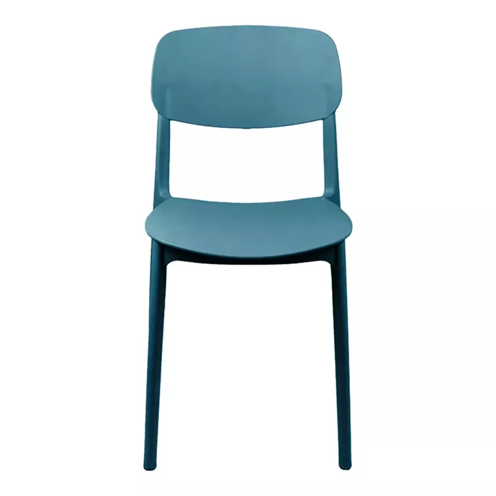 Καρέκλα Berdian pakoworld στοιβαζόμενη pp μπλε 38x49x79εκ