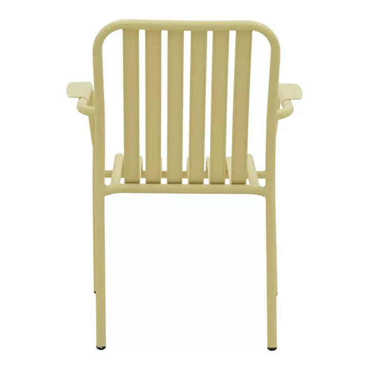 Πολυθρόνα Vista pakoworld στοιβαζόμενη αλουμίνιο σε μπεζ απόχρωση 62x60x84εκ