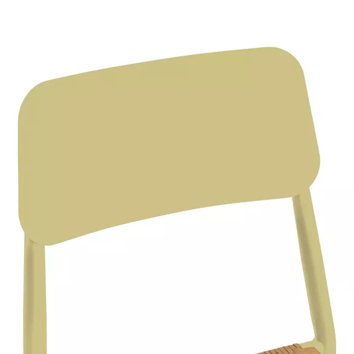 Καρέκλα Giardino pakoworld στοιβαζόμενη αλουμίνιο σε μπεζ -pe rattan σε φυσική απόχρωση 45x56x82εκ