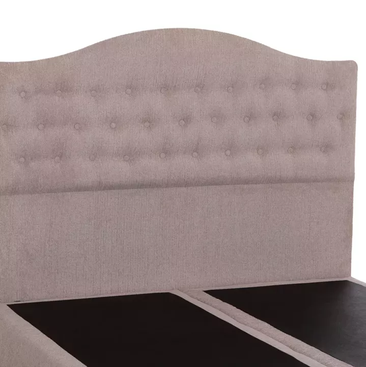 BED DOUBLE MALENA HM638.32 BEIGE FABRIC- FOR MATTRESS 150x200cm.