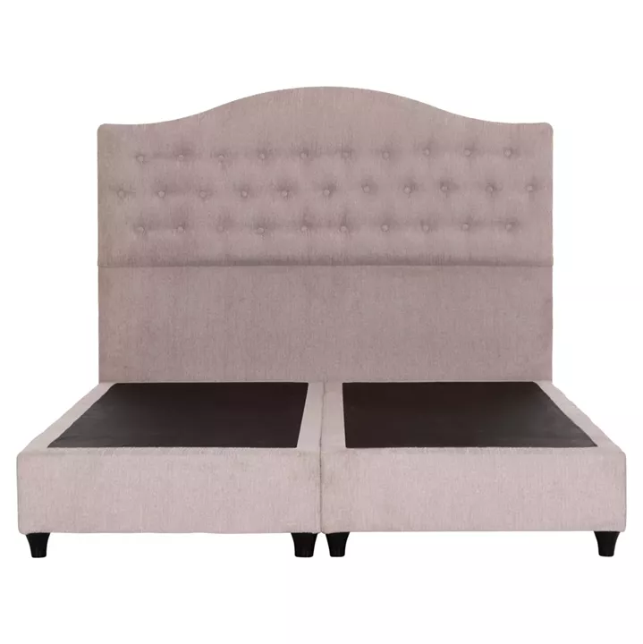 BED DOUBLE MALENA HM638.32 BEIGE FABRIC- FOR MATTRESS 150x200cm.