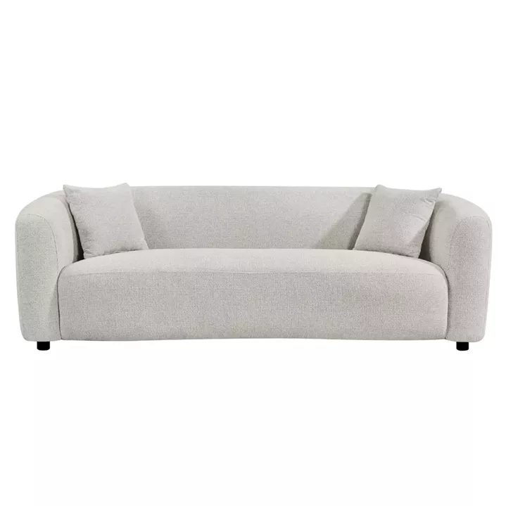 ΚΑΝΑΠΕΣ 3-ΘΕΣΙΟΣ NORD HM3321.02 ΑΝΟΙΧΤΟ ΜΠΕΖ ΥΦΑΣΜΑ 230x96x75Υεκ.