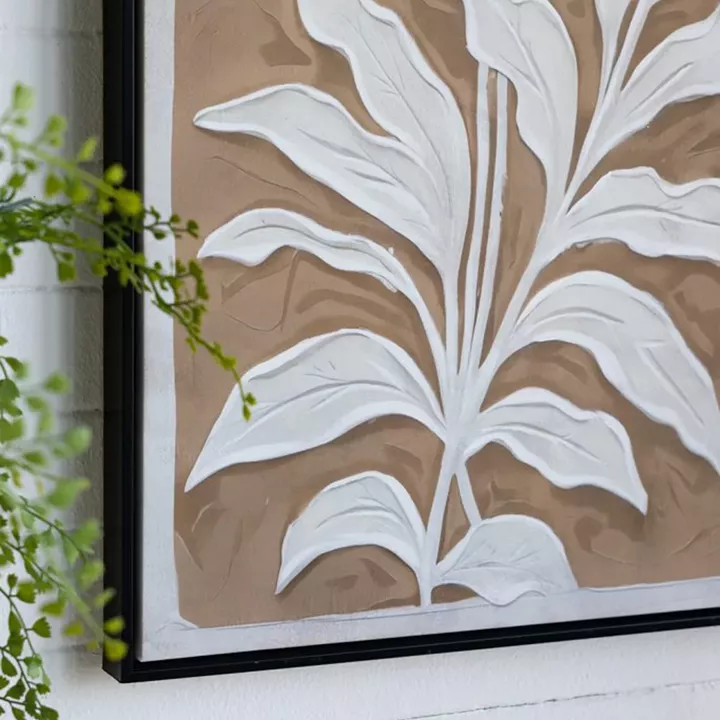 Artekko Canvasia Μπεζ Πίνακες σε Καμβά με Μαύρη Κορνίζα (60x3.6x90)cm 2pcs