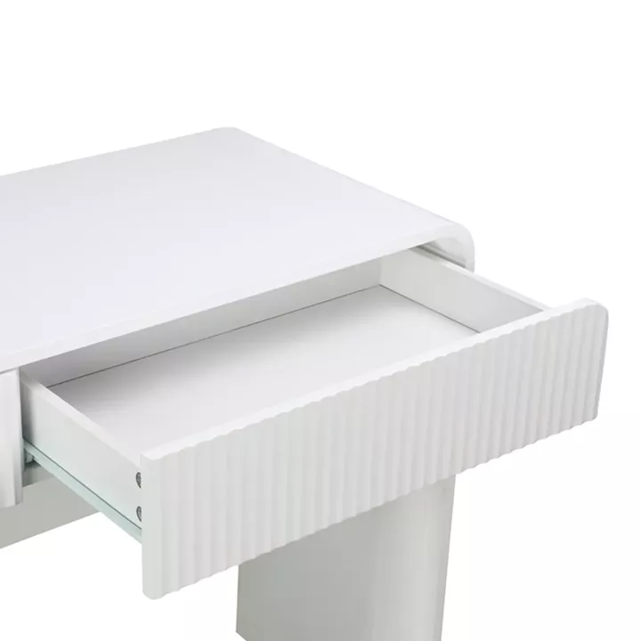 Console table Zaplen pakoworld mdf in white color 110x38x75cm