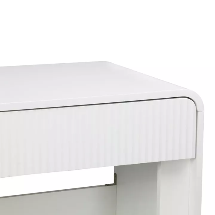 Console table Zaplen pakoworld mdf in white color 110x38x75cm