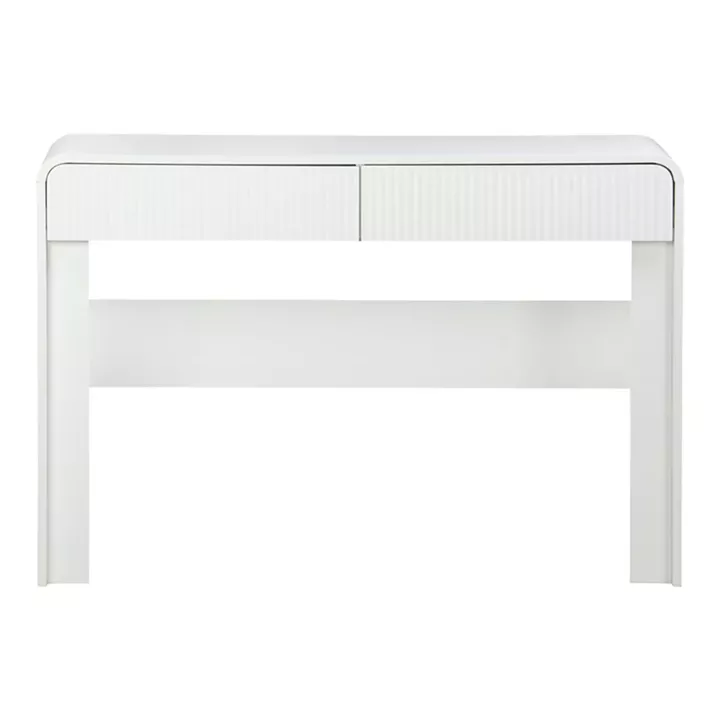 Console table Zaplen pakoworld mdf in white color 110x38x75cm