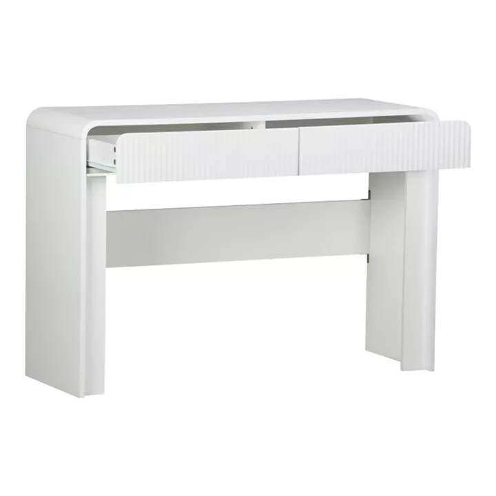 Console table Zaplen pakoworld mdf in white color 110x38x75cm